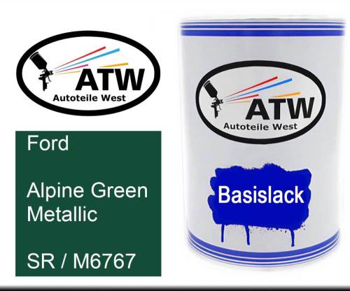 Ford, Alpine Green Metallic, SR / M6767: 500ml Lackdose, von ATW Autoteile West.